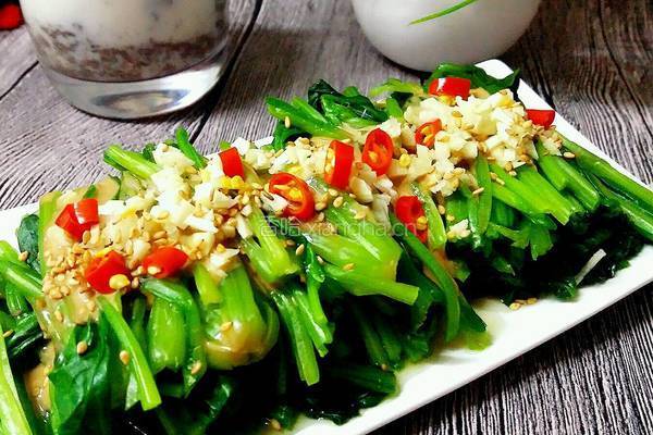 麻酱拌菠菜的做法图解5