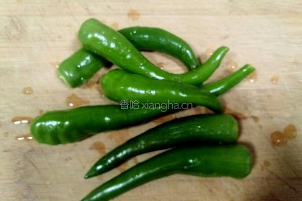 尖椒荷兰豆的做法图解3