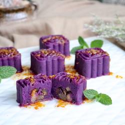蜜豆桂花紫薯糕的做法[图]