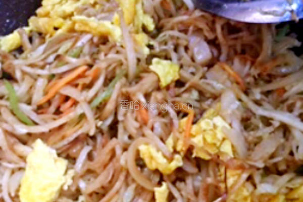 鸡蛋素炒饼的做法图解5