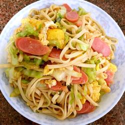 蔬菜蛋炒面的做法[图]