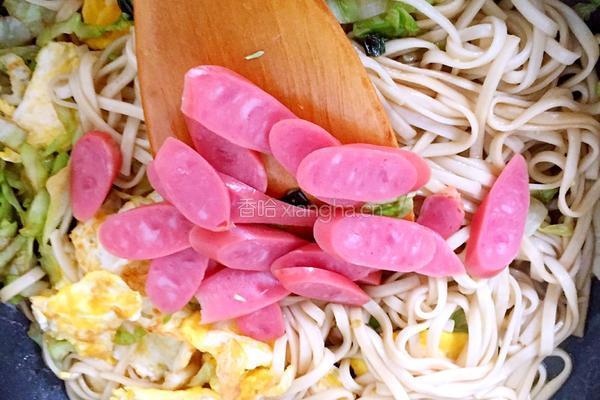 蔬菜蛋炒面的做法图解15