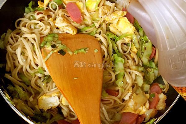 蔬菜蛋炒面的做法图解17