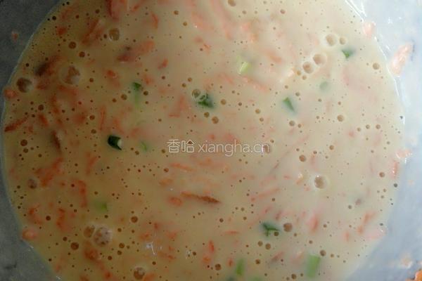 胡萝卜鸡蛋饼的做法图解4