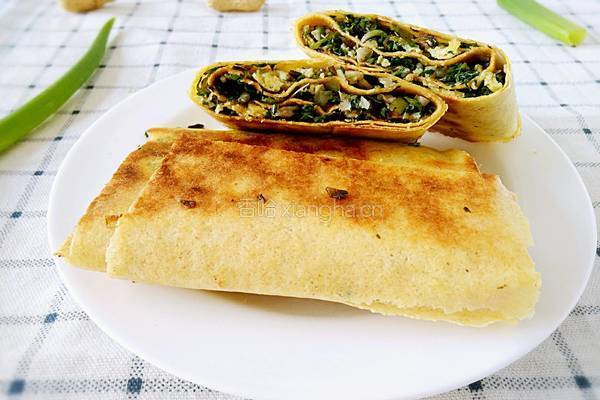 酥脆菜煎饼的做法图解1