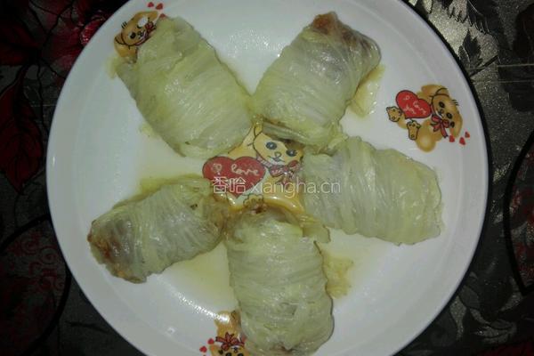 白菜肉卷的做法图解5