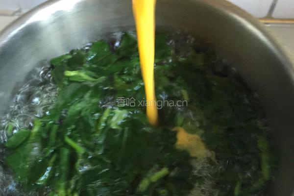 菠菜鸡蛋汤的做法图解5