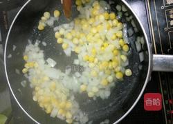 火腿玉米蛋炒饭的做法图解6