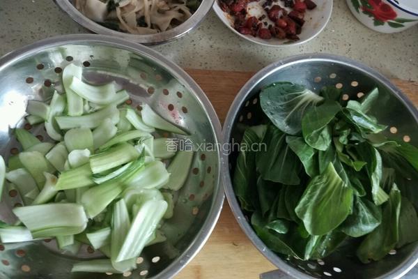 素炒油菜的做法图解3