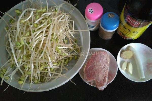 肉丝豆芽菜的做法图解2