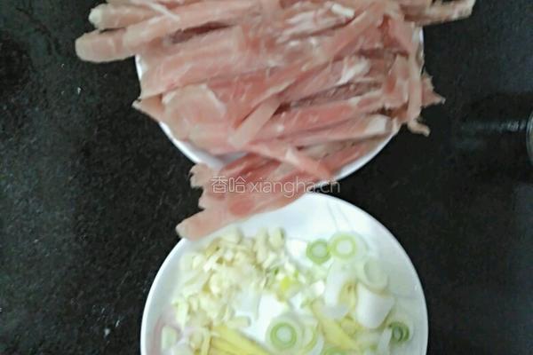 肉丝豆芽菜的做法图解3