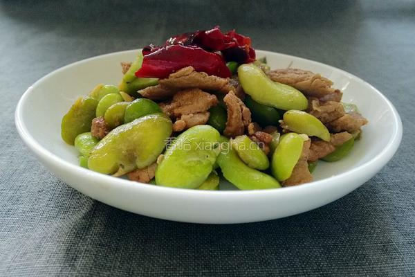 鲜蚕豆小炒肉的做法图解10