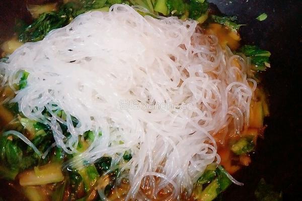 虾皮粉丝小白菜的做法图解8