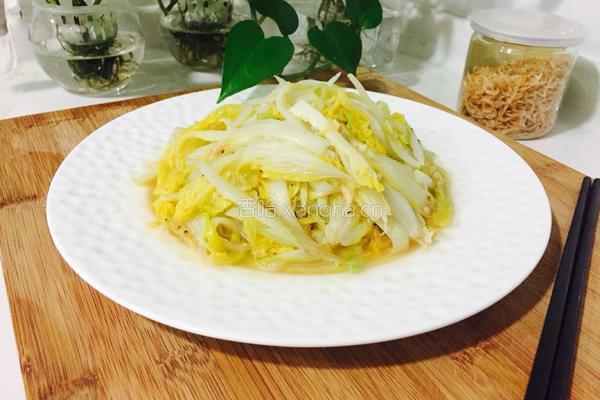 虾皮炒娃娃菜的做法图解8
