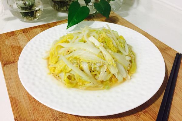虾皮炒娃娃菜的做法图解7