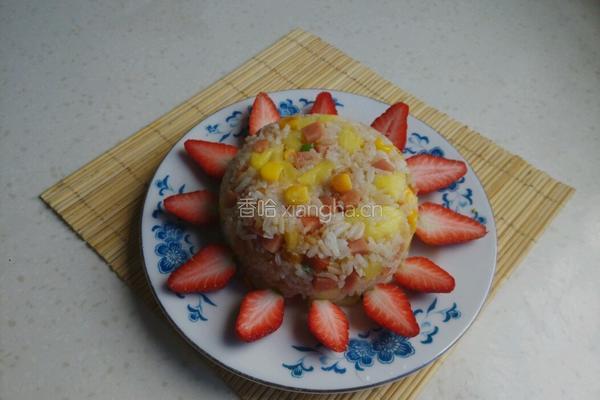 菠萝火腿玉米粒炒饭的做法图解7
