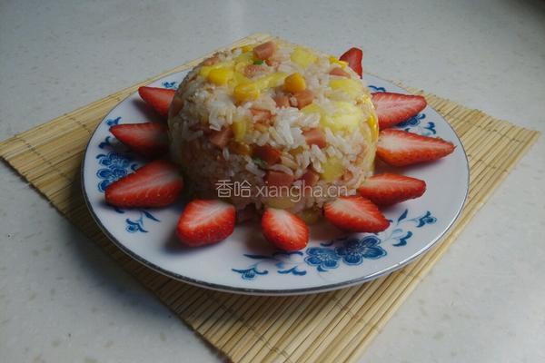 菠萝火腿玉米粒炒饭的做法图解9