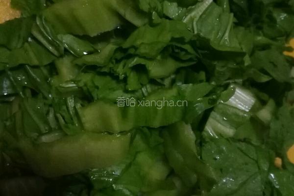 蒜蓉根达菜的做法图解2