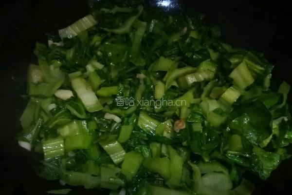 蒜蓉根达菜的做法图解6