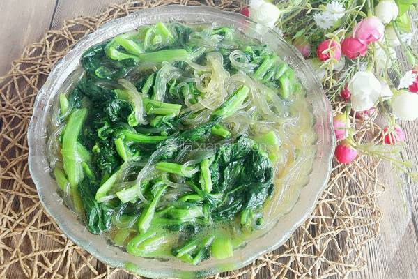 菠菜烩细粉的做法图解13