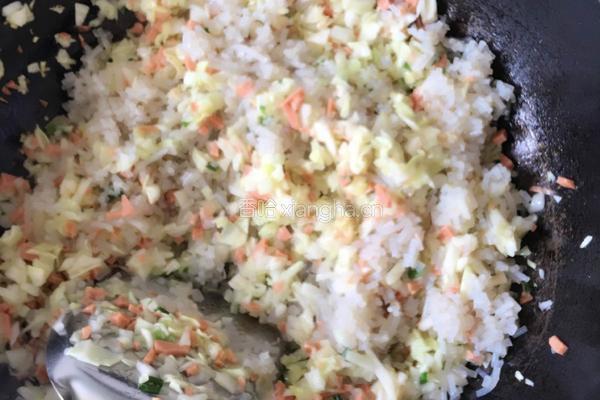 包菜粉丝包子馅(双口味)的做法图解6