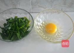 韭菜鸡蛋饼的做法图解1