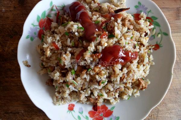 肉沫香菇炒饭的做法图解11