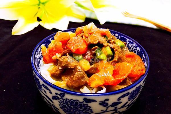 番茄牛肉氹仔粉的做法图解16