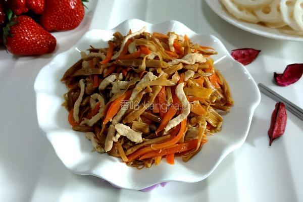 黄花菜炒肉丝的做法图解11