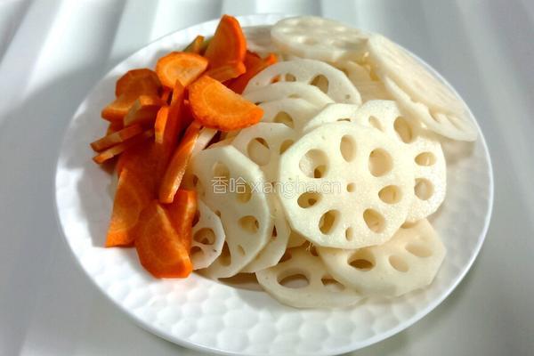 藕片炒肉的做法图解2