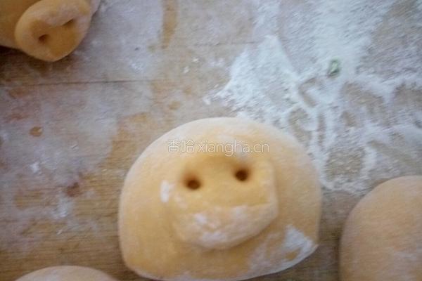 南瓜小猪馒头的做法图解12