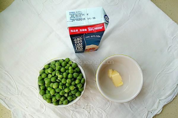 奶油青豆浓汤#年夜饭的做法图解1