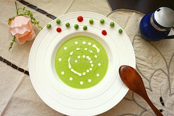 奶油青豆浓汤#年夜饭的做法图解8