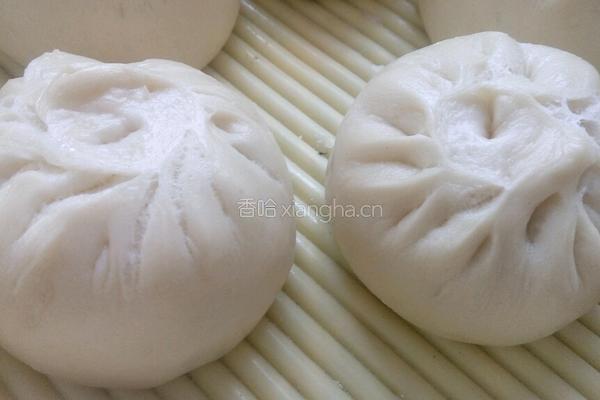 荠菜鸡蛋陷发面包子的做法图解13
