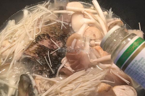 鲫鱼杂菇汤的做法图解6