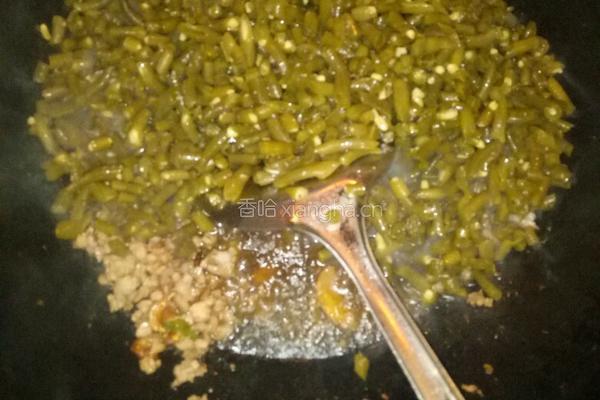 肉沫豇豆的做法图解7
