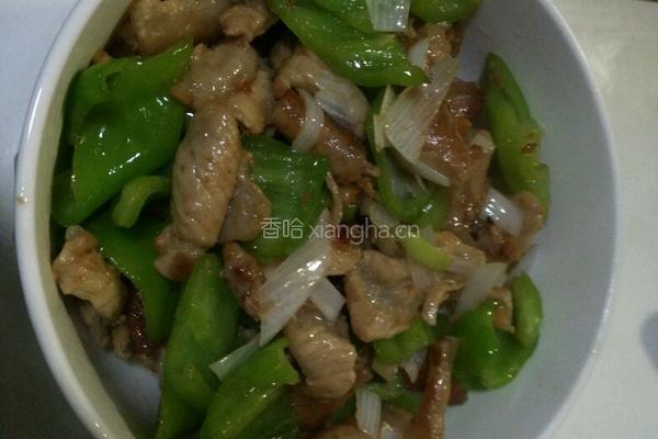 尖椒炒肉筋的做法图解8