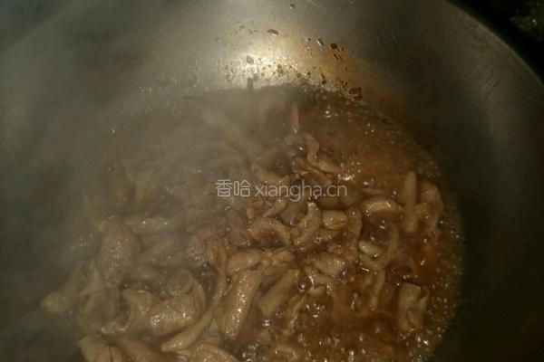 尖椒炒肉筋的做法图解6