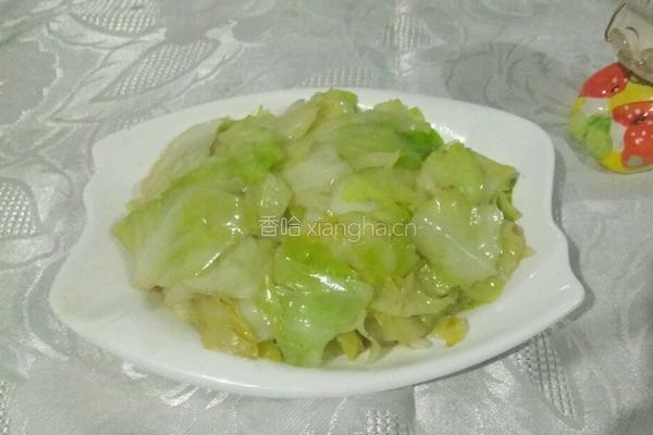 清炒包菜的做法图解4