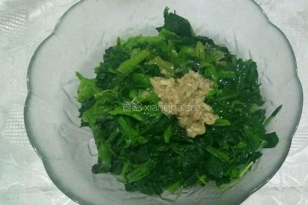 油泼蒜泥菠菜的做法图解6