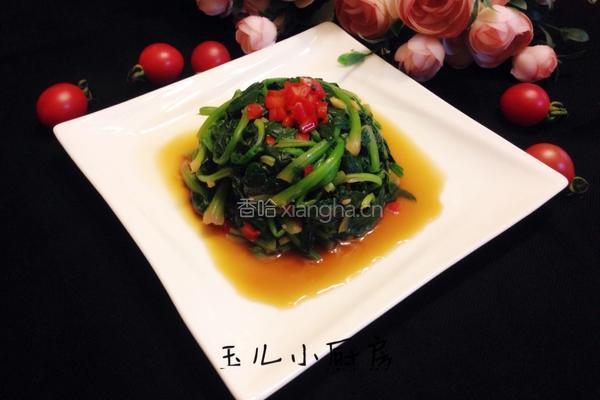 姜汁菠菜的做法图解9