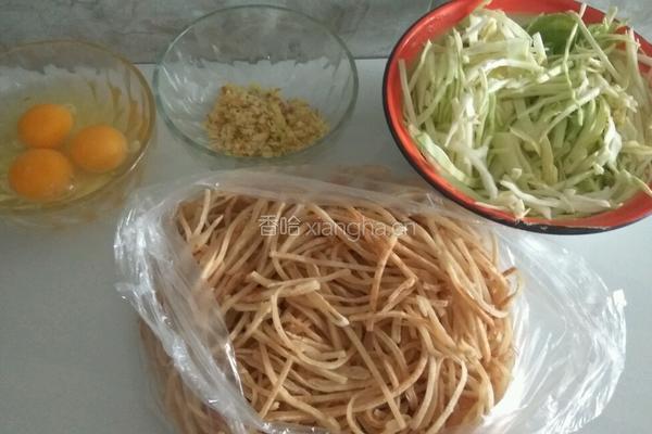 素炒饼的做法图解1