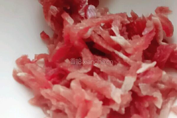 肉丝拉皮的做法图解3
