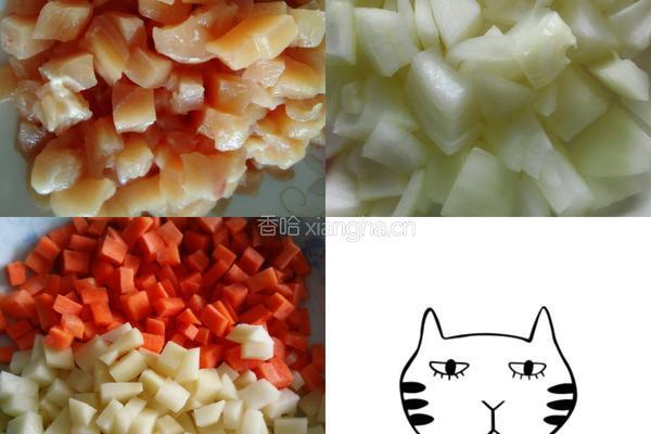 咖喱鸡丁的做法图解1