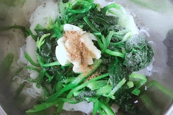 粉丝拌菠菜的做法图解4