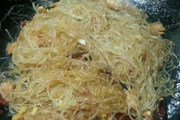 干虾仁炒粉丝的做法图解3