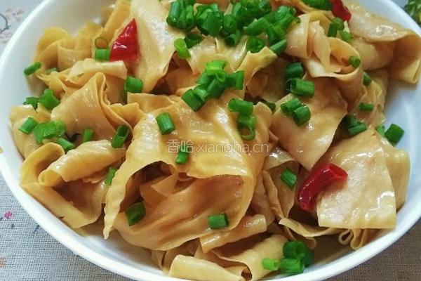 葱油豆腐皮