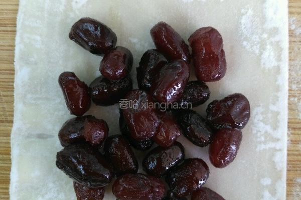 蜜豆煎饼的做法图解2