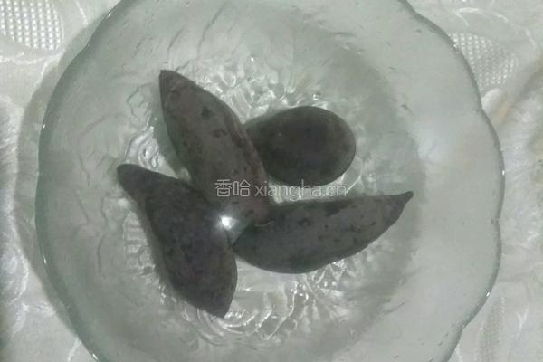 紫薯汤圆的做法图解1