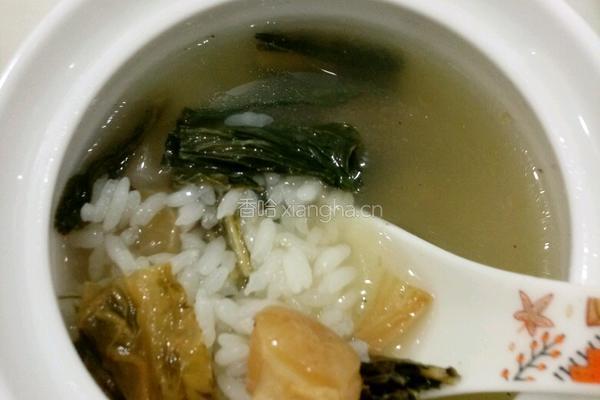 瑶柱白菜粥的做法图解6